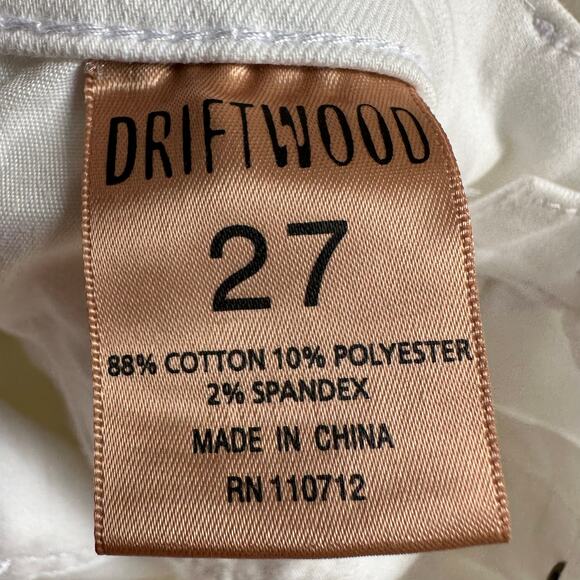 Driftwood Colette Embroidered Cuff Straight Leg Jeans NWT - Picture 6 of 10